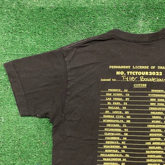 Call Me If You Get Lost OFWGKTA Golf Wang Black Tour T-Shirt - Picture 6 of 7